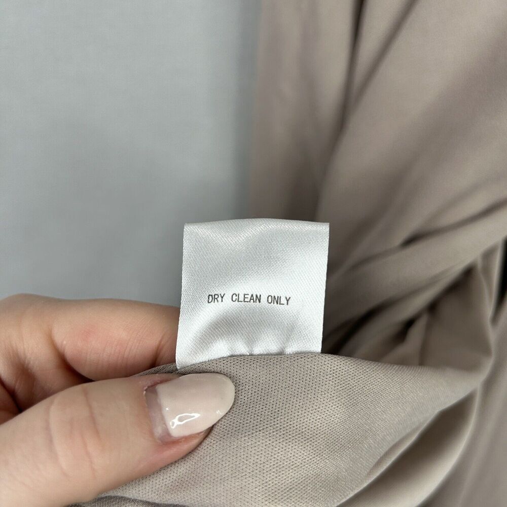 Birdy Grey Womens Dress Large Pink Cowl Flowy Side Slit Gown Formal Bridesmaid - Picture 6 of 11